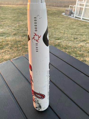 Used BBCOR Certified DeMarini Hybrid Voodoo Black Bat (-3) 28 oz 31"