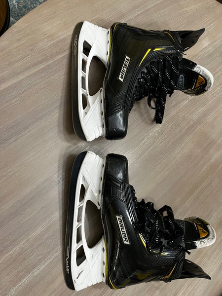 Senior Used Bauer Supreme 2S Pro Hockey Skates Regular Width Pro Stock Size 10