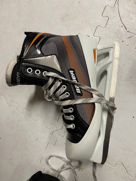 Used Bauer Regular Width Size 11 Performance Hockey Goalie Skates