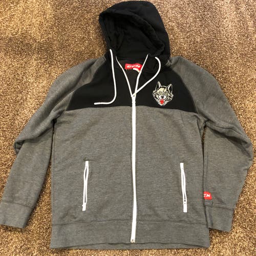 Chicago Wolves CCM Full Zip Hooded Sweatshirt