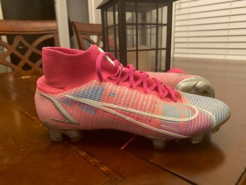 Blue Used Unisex Size 8.0 (Women's 9.0) Molded Cleats Nike Mercurial Superfly Cleats