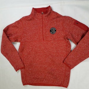 Antigua Toronto Raptors 1/4 Zip Pullover Sweater Men's M Red 101184EE1566