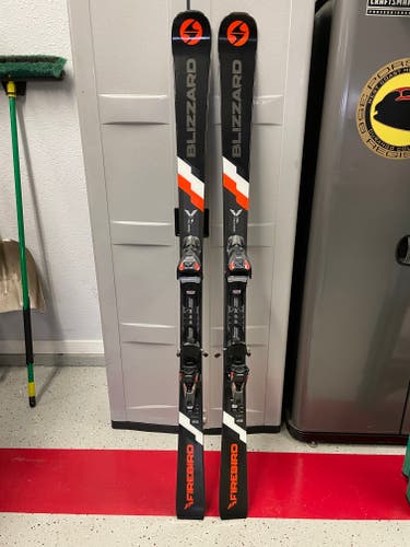 2021 Blizzard Firebird Competition 76 skis -166cm W/Marker 12 TPX Binding - Skied Three Days