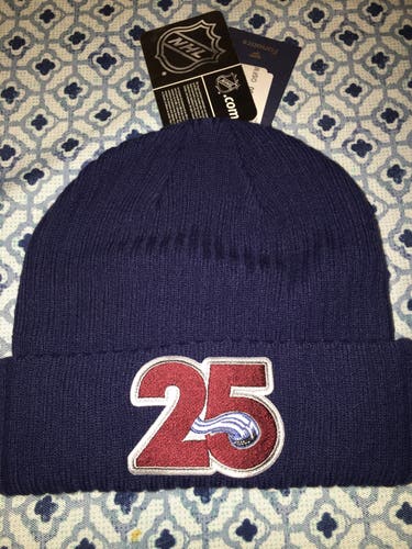 NEW COLORADO AVALANCHE 25TH ANNIVERSARY WINTER HAT