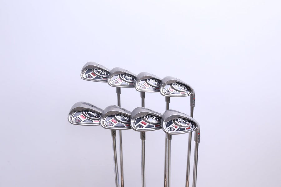 Ping G 15 Iron Set 4-PW,SW Stiff Flex Right Handed