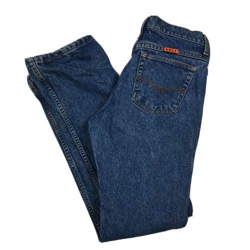 Wrangler FR Fire Resistant Denim Blue Jeans Medium Wash Men's 30x34