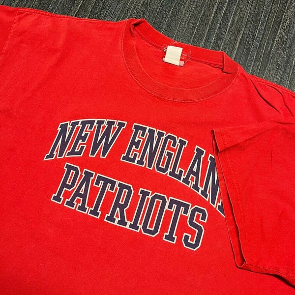 New England Patriots T-Shirt Men's 2XLT Gray Blue Long Sleeve NFL New