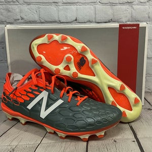 NEW New Balance Men’s MSVROFTT Low Cut Soccer Cleats Size 9.5 D Orange Gray