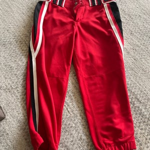 Red Used Size 28 Boombah Pants