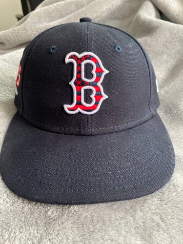 New Era Red Sox 4th Of July Low Profile Fitted Hat 7 1/4