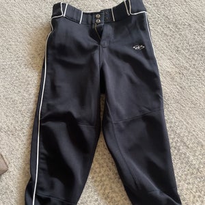 Black Used Size 26 Boombah Pants