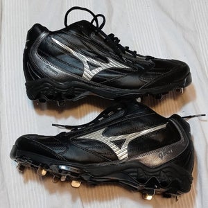 NEW MIZUNO 9 SPIKE VINTAGE MID G4 BASEBALL CLEATS MENS 12 M METAL SPIKES