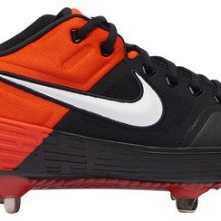 new Nike Alpha Huarache Elite 2 Low Metal Baseball Cleats orange/black AJ6873-008 mens 11