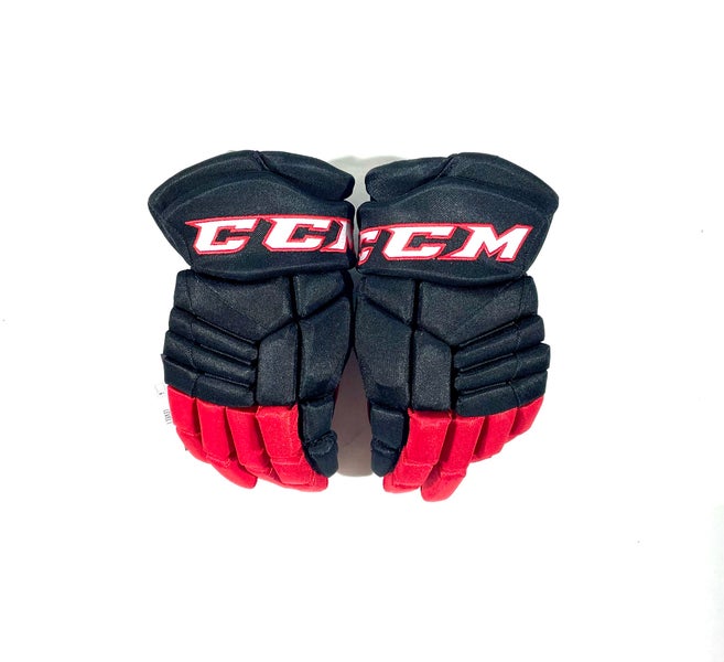 New 14” CCM Jetspeed (CHL Pro Stock) Gloves - Black and Red