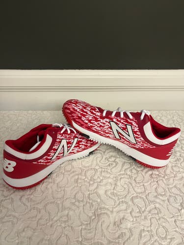 Red New Adult Men's Size Men's 10.5 (W 11.5) Turf Cleats New Balance Low Cut 4040TR5