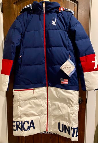 Official 2022 Olympic Team USA Beijing Spyder Long Jacket - Large