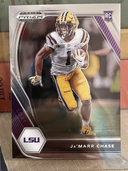 2021 Panini Prizm Draft Picks Rookie Ja'Marr Chase 112 RC Cincinnati  Bengals LSU