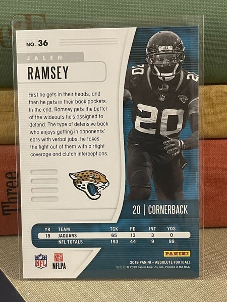 2019 Panini Absolute #36 Jalen Ramsey Jacksonville Jaguars Los Angeles Rams