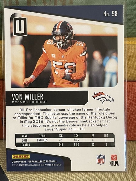 Von Miller Denver Broncos Football Sports Autographed Trading