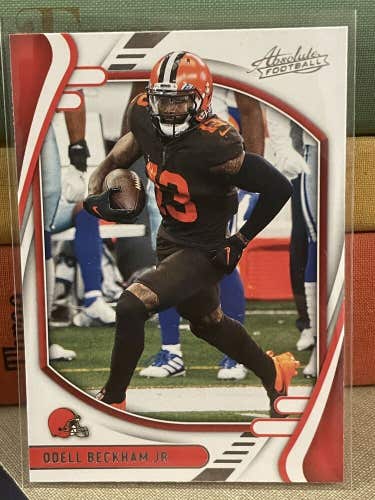2021 Panini Absolute 47 Odell Beckham JR Browns New York Giants Los Angeles Rams