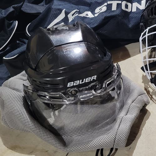Used Large Bauer BHH2100L Helmet with snap in visor