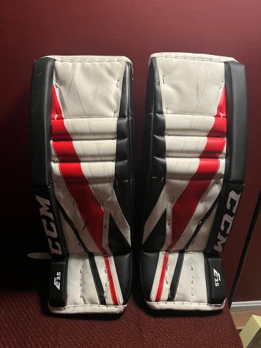 Used Ccm Eflex E3.5 26+1 Ice Hockey Goalie Leg Pads