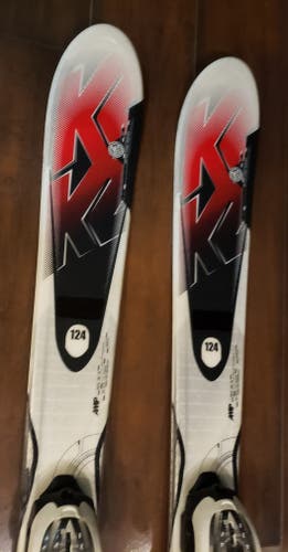 Kids Jr. 124cm K2 Amp JSL 13 Skis with Bindings *USED-CLEAN*