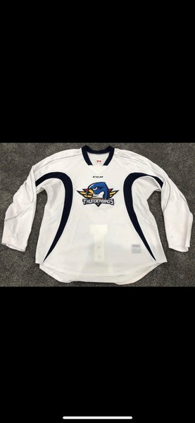 CCM Edge Custom Pro Stock Hockey Practice Jersey Thunderbirds AHL White 56
