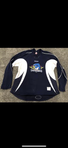 CCM Edge Custom Pro Stock Hockey Practice Jersey Thunderbirds AHL Navy Blue 56