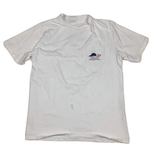 Vineyard Vines x New York Mets MLB Baseball White Pocket T-Shirt Whale Logo (L)