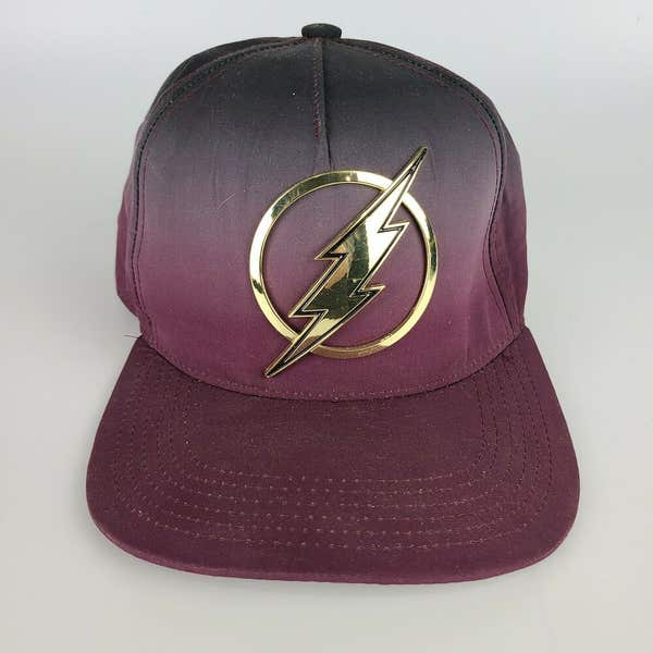 DC Comics The Flash Logo Superhero Baseball Cap Hat Metal