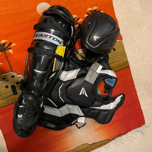Brand New Easton Elite x Catcher's Set (Adult) Black & Silver