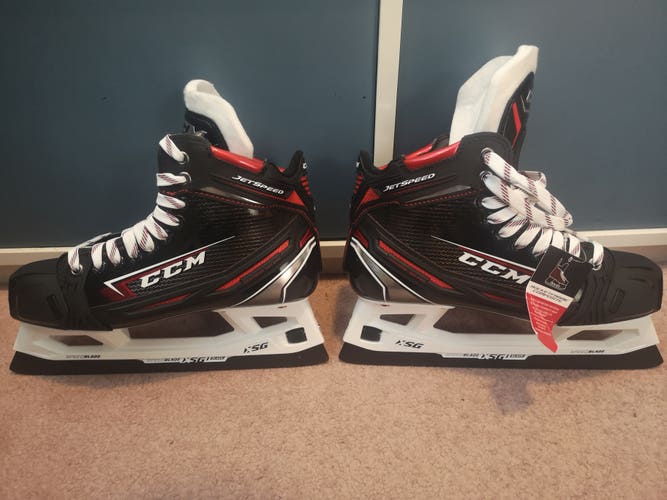 NEW CCM Jetspeed FT2 Goalie Skates Size 7 Pro Stock