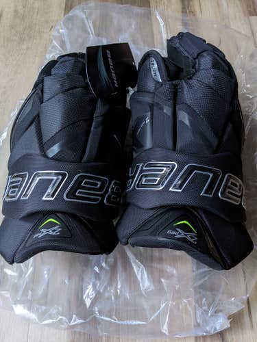 Black SR Bauer 14"  Vapor 2X Pro Gloves Retail Version