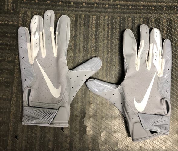 New Nike Vapor Jet Gloves - Gray - Size XL