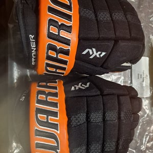 Clayton Stoner Anaheim Ducks Autographed Game Used Warrior AX1 Pro Gloves 14" Pro Stock