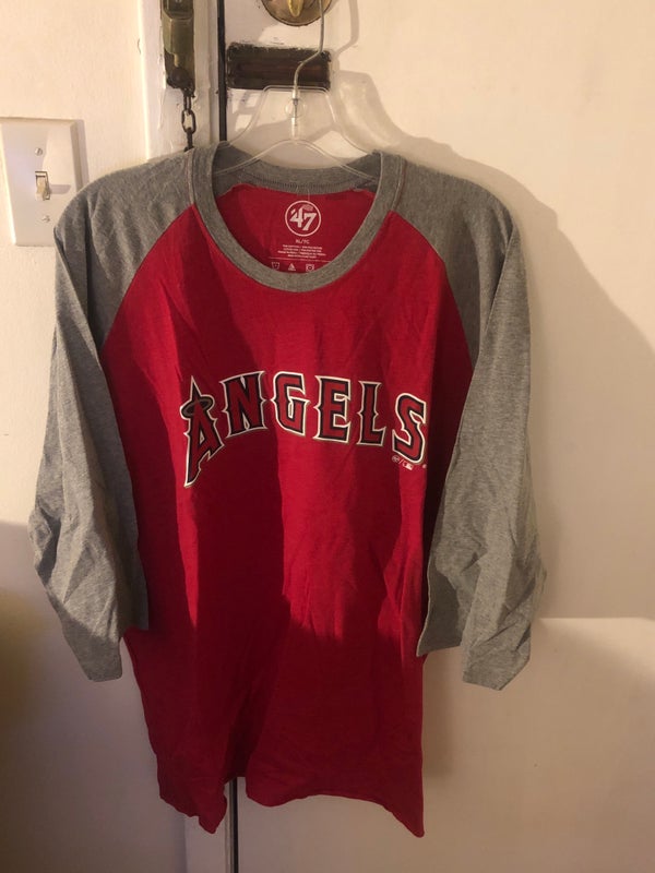 Los Angeles Angels T-Shirt Men Size XL Red Majestic Short Sleeve