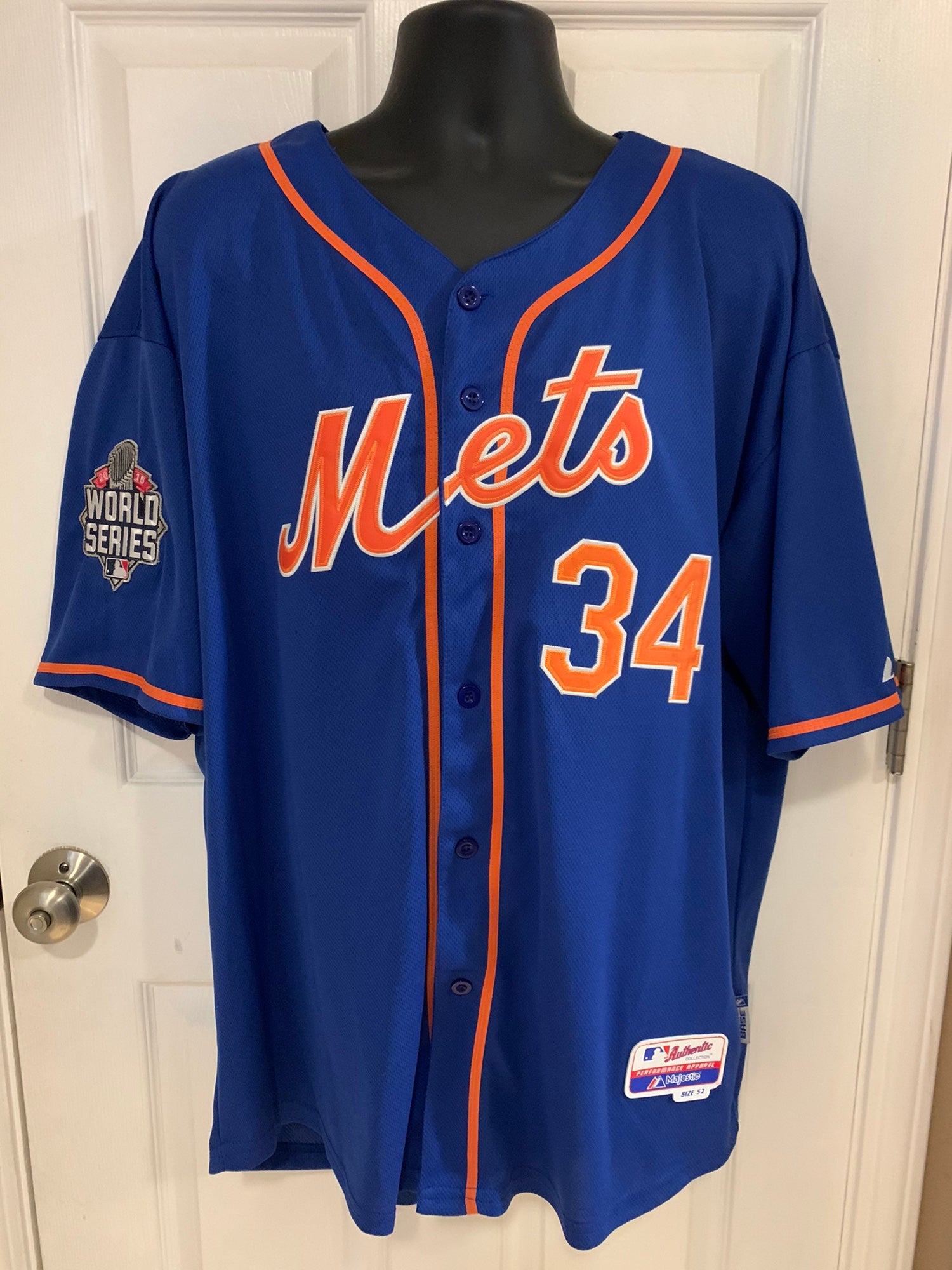 Majestic 2015 World Series - NY Mets - Jacob deGrom Cool Base Jersey