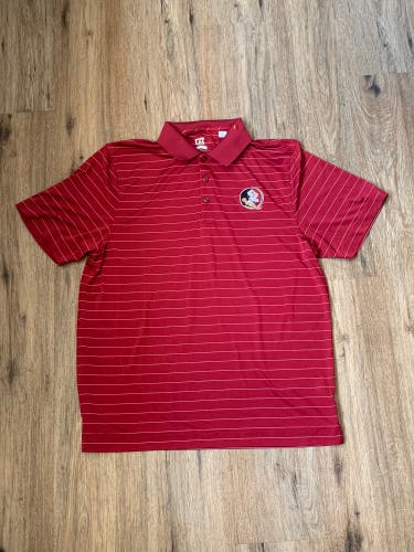Florida State Seminoles Striped Polo Large