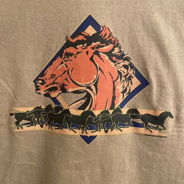 Vintage Robert Allen Sportswear Horse T-Shirt M Crew Made In USA Single  Stitch