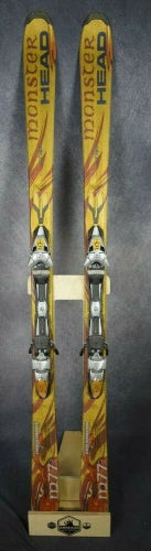 HEAD MONSTER m77 CHIP SKIS SIZE 181 CM WITH TYROLIA BINDINGS
