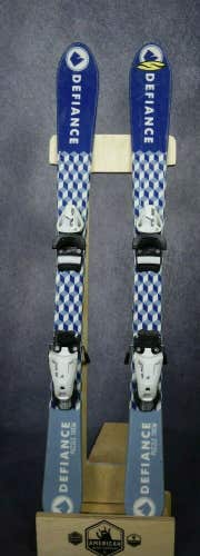 DEFIANCE PUZZLE SKIS SIZE 110 CM WITH TYROLIA BINDINGS