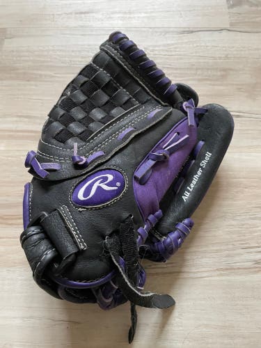 Rawlings Highlight Series Baseball Glove HFP151BP, Black/Purple, 11.5 Inches - Great Condition!
