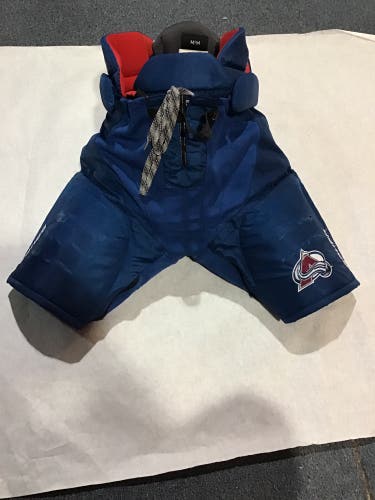 Colorado Avalanche Game Used Pro Stock Bauer Vapor Pants Medium Compher