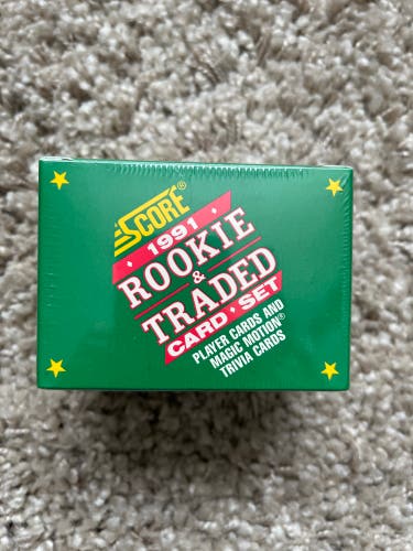 Sealed 1991 score rookie & traded card set