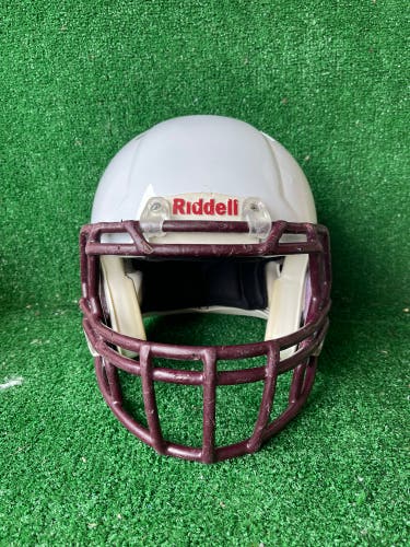 Adult Medium - Riddell Speed Football Helmet - White
