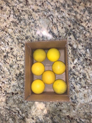 7 pack yellow Lacrosse Ball