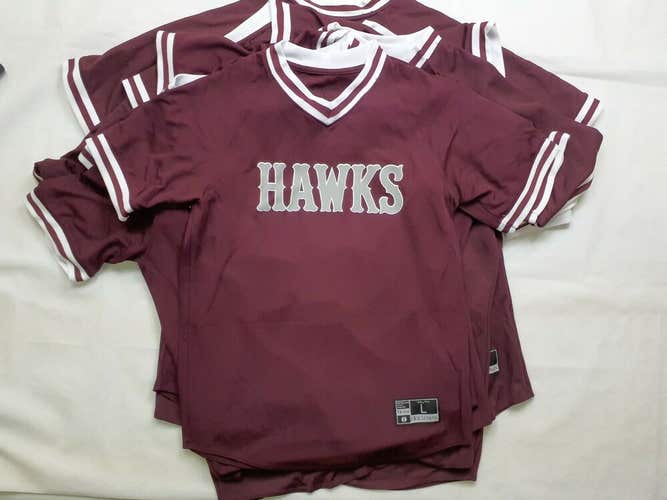 Hawks Baseball Jerseys Team Set Adult & Youth Various Sizes Lot Maroon Holloway