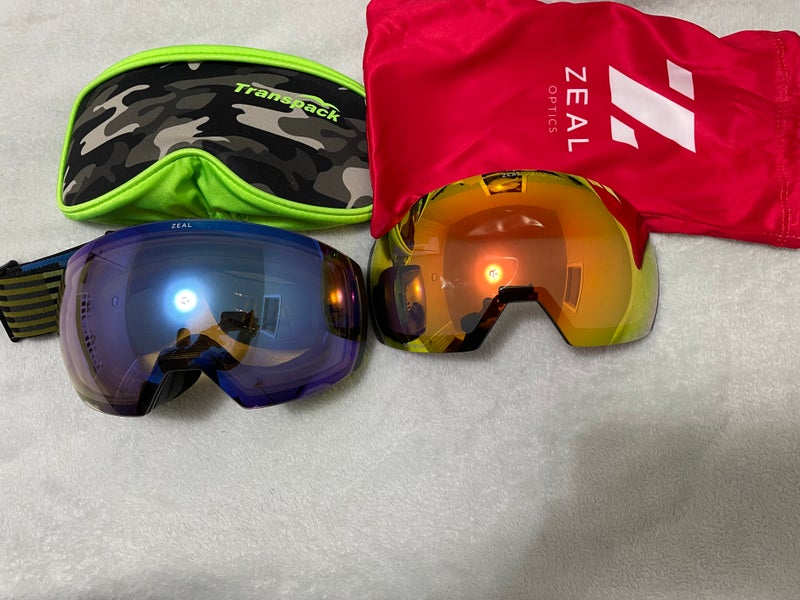 Zeal Portal XL Goggles, with Alchemy Mirror & Persimmon Sky Blue Lens