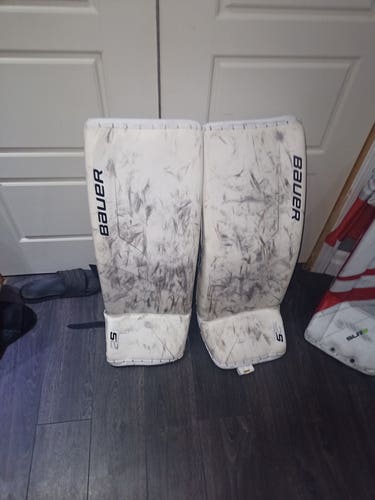 Used XS Bauer Supreme 2S Pro Goalie Leg Pads